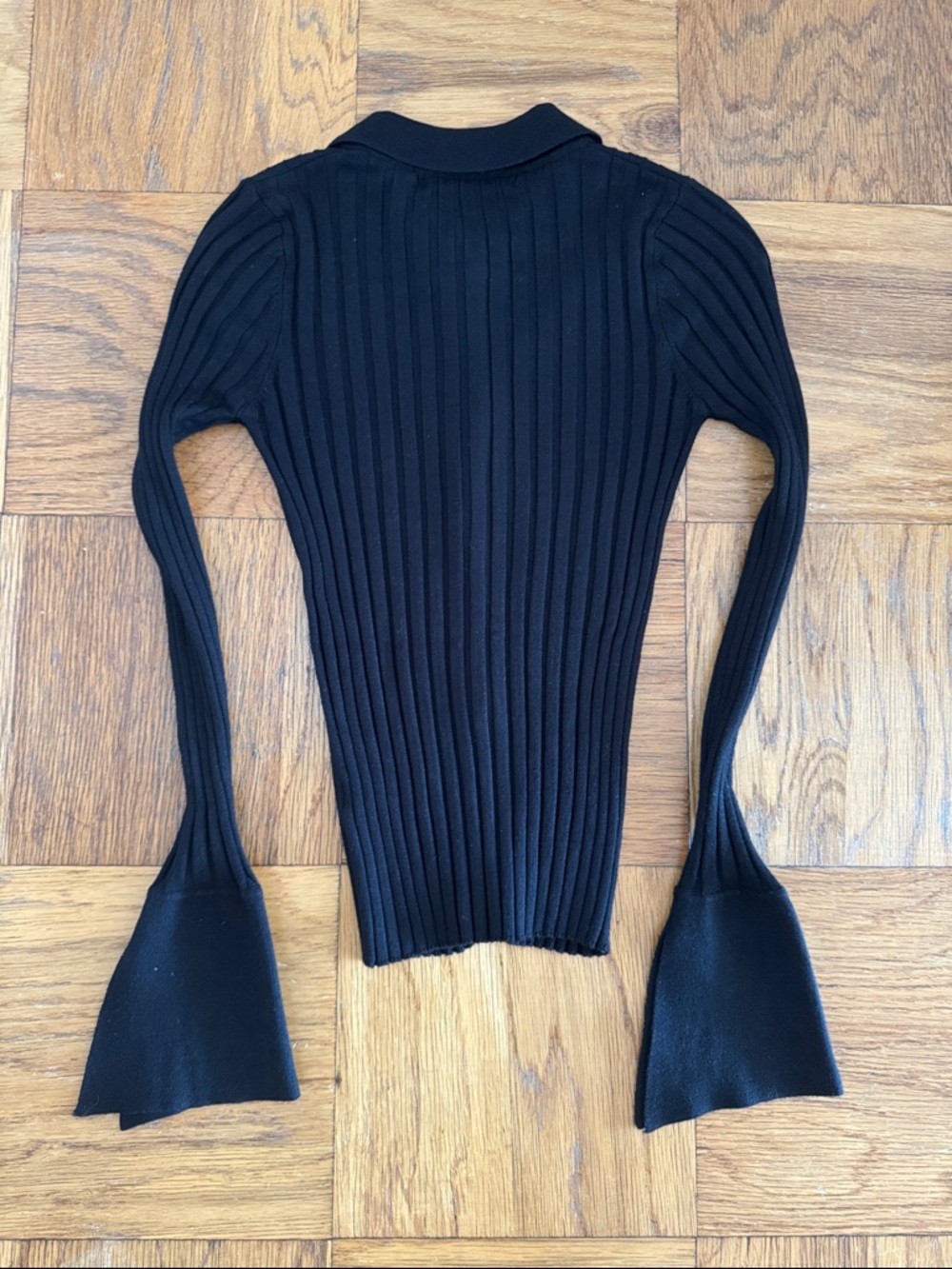More To Come Brandy Button Front Sweater in Black size XS - Picture 9 of 9